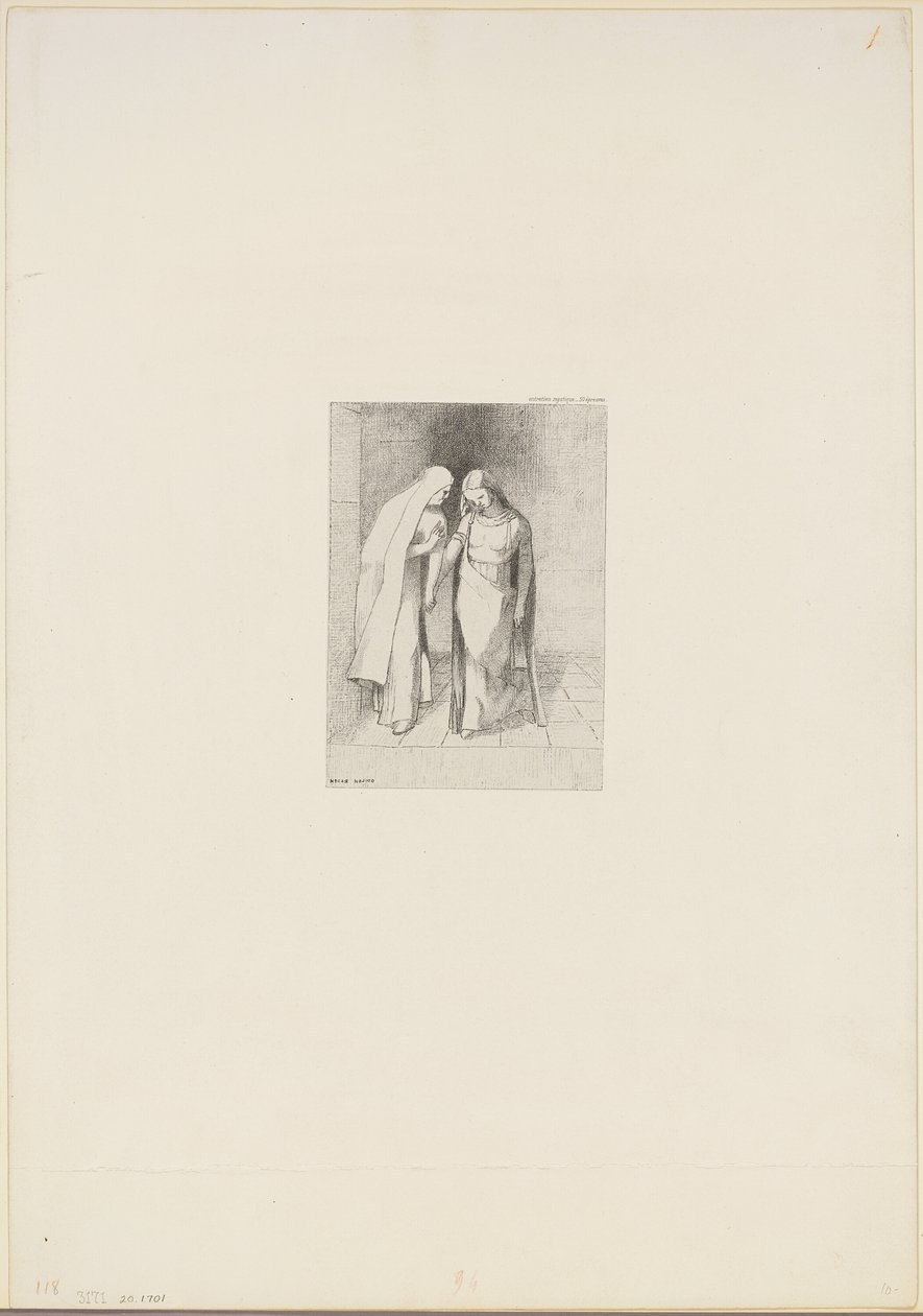 Misztikus beszélgetés alkotó: Odilon Redon