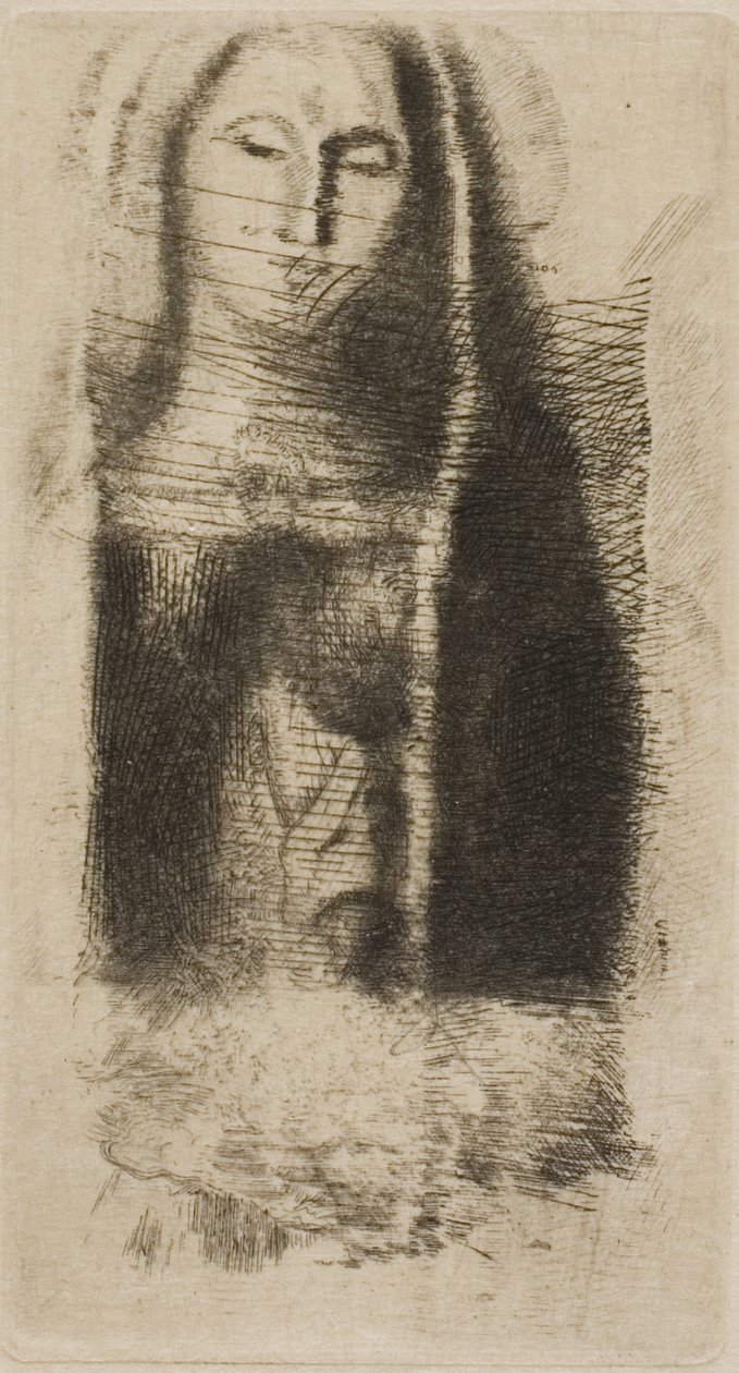 Maleine hercegnő (A kis Madonna) alkotó: Odilon Redon