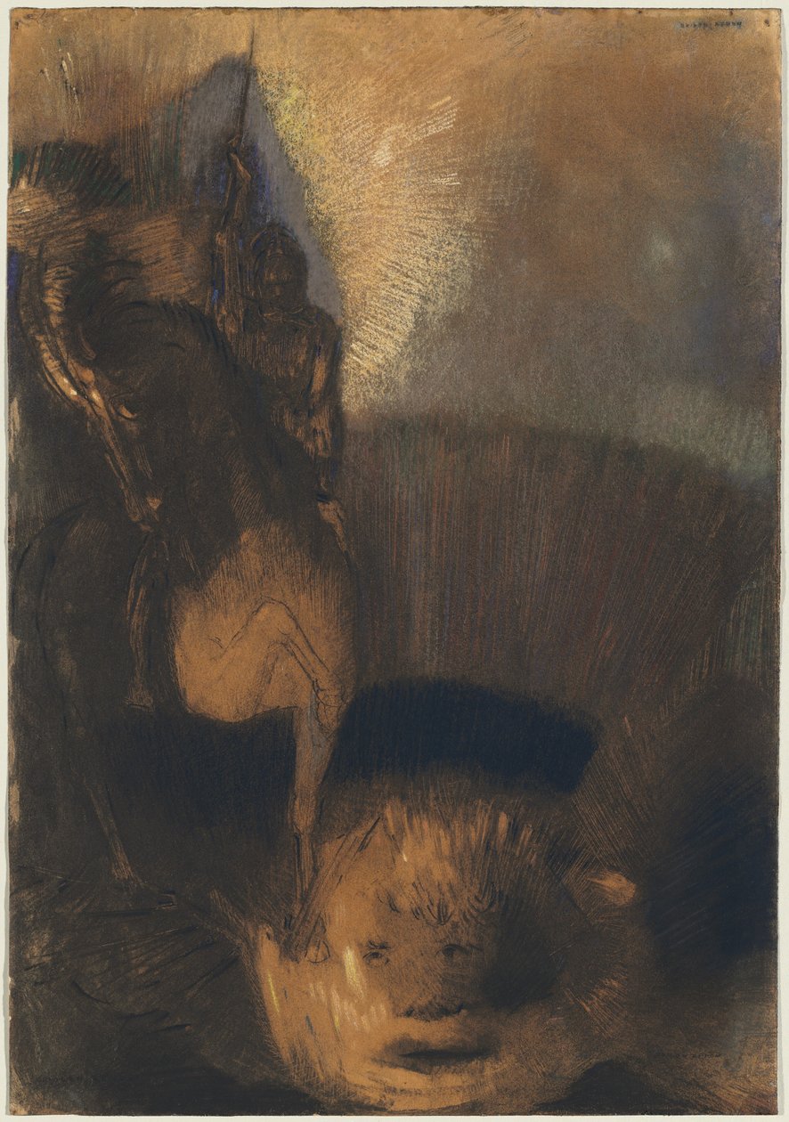 Szent György és a sárkány alkotó: Odilon Redon