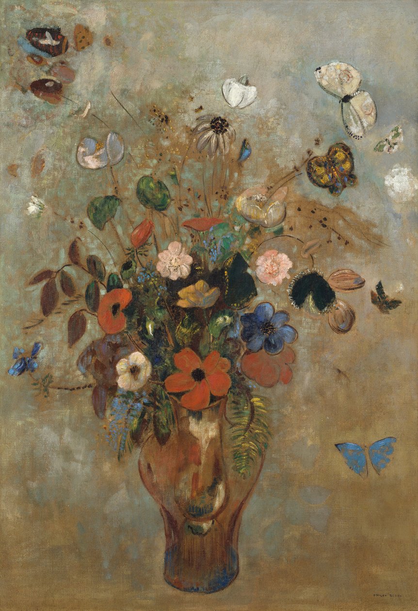 Csendélet virágokkal, 1905. alkotó: Odilon Redon