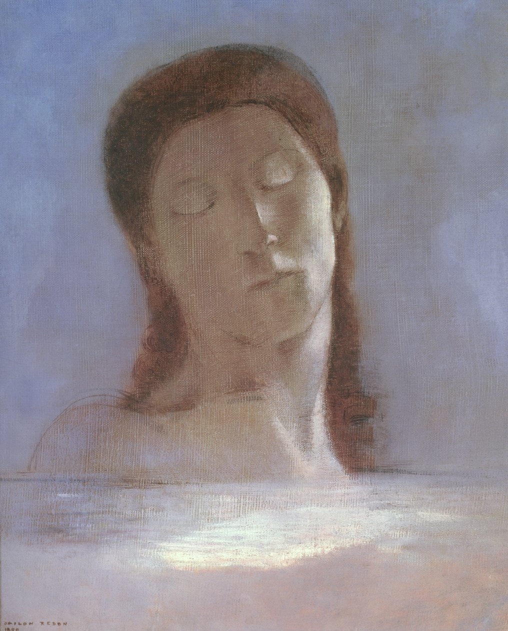 A csukott szemek alkotó: Odilon Redon