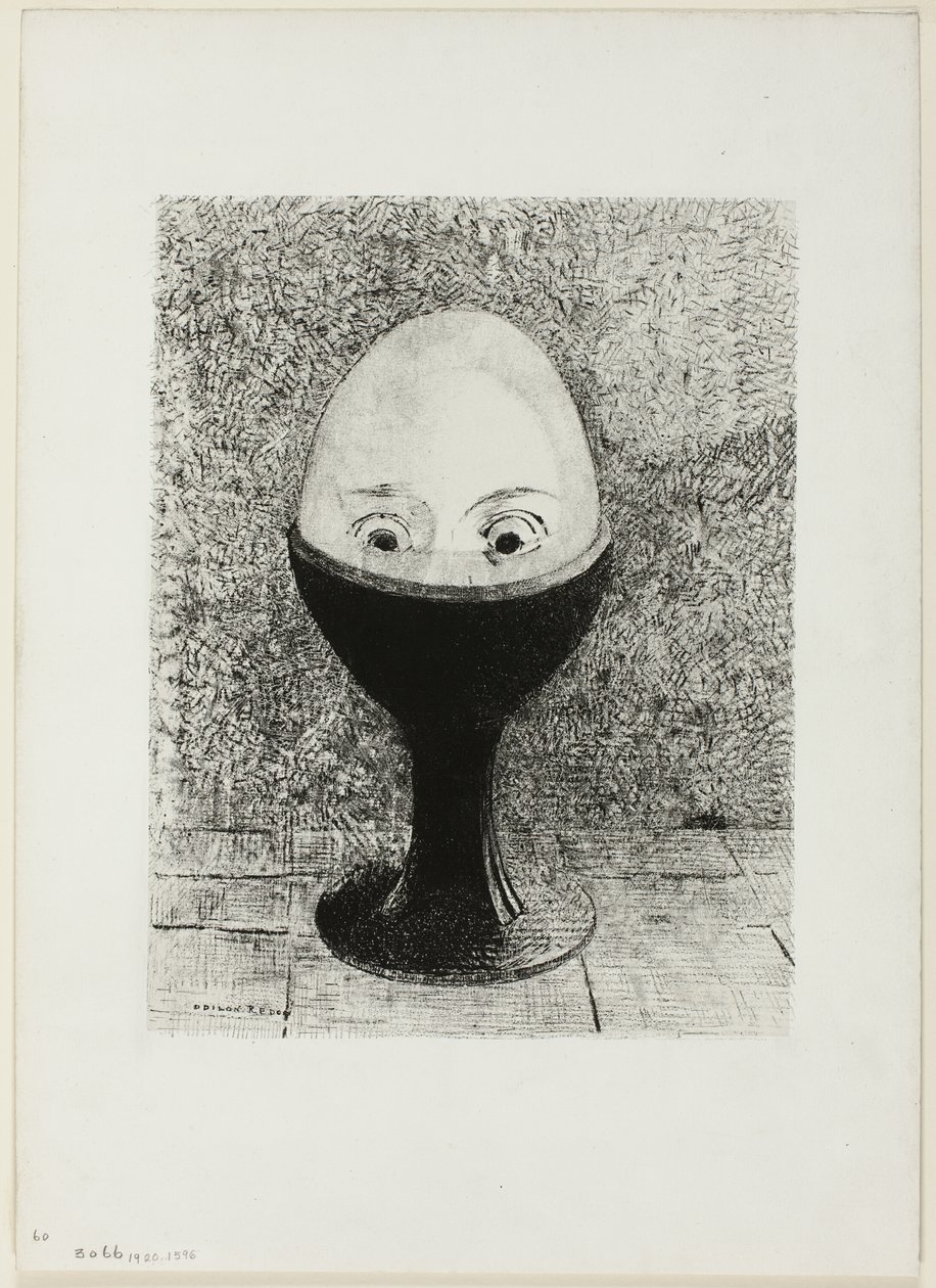 A tojás alkotó: Odilon Redon