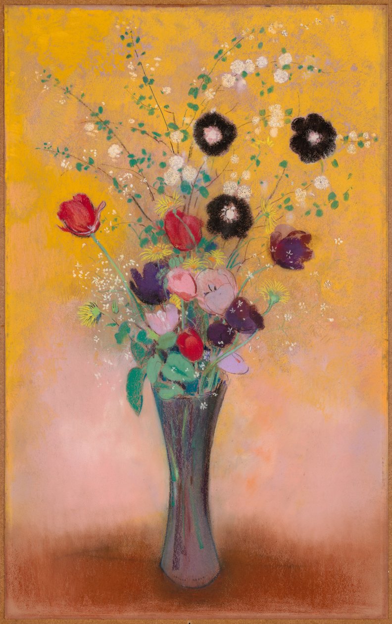 Virágváza, 1916. alkotó: Odilon Redon