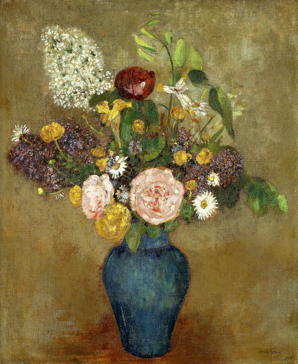 Virágváza; Virágváza, alkotó: Odilon Redon