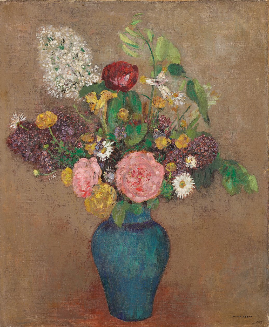 Váza virágokkal alkotó: Odilon Redon