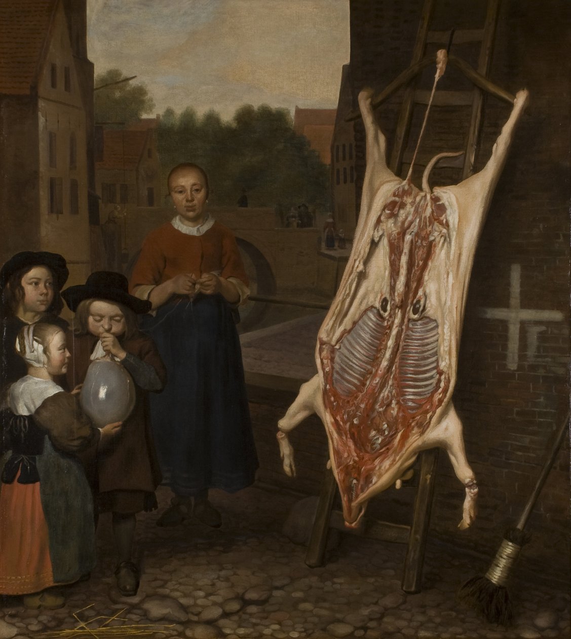 Vágott disznó, 1670 alkotó: Oever Ten Oever