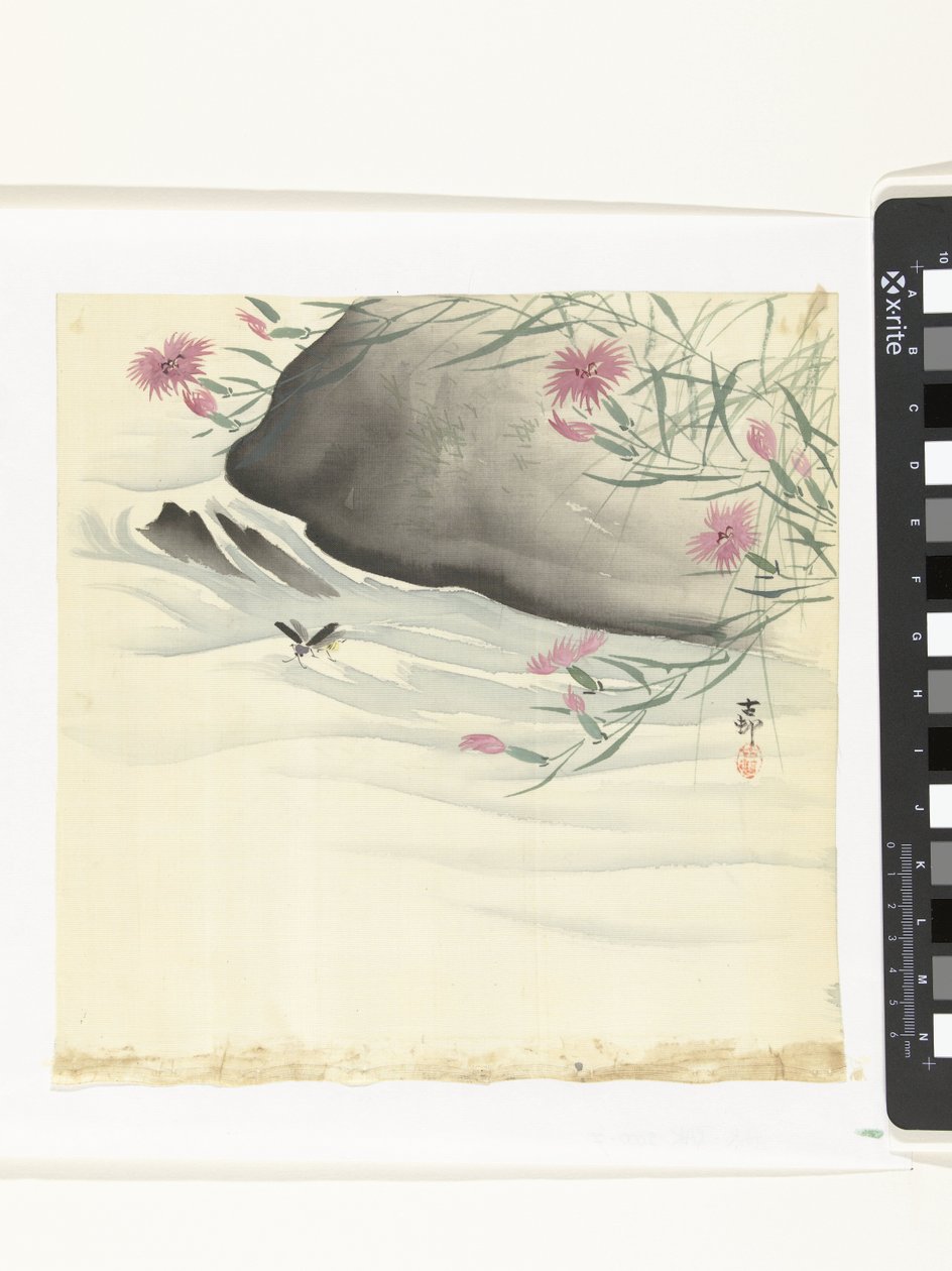 Virágok a vízparton alkotó: Ohara Koson