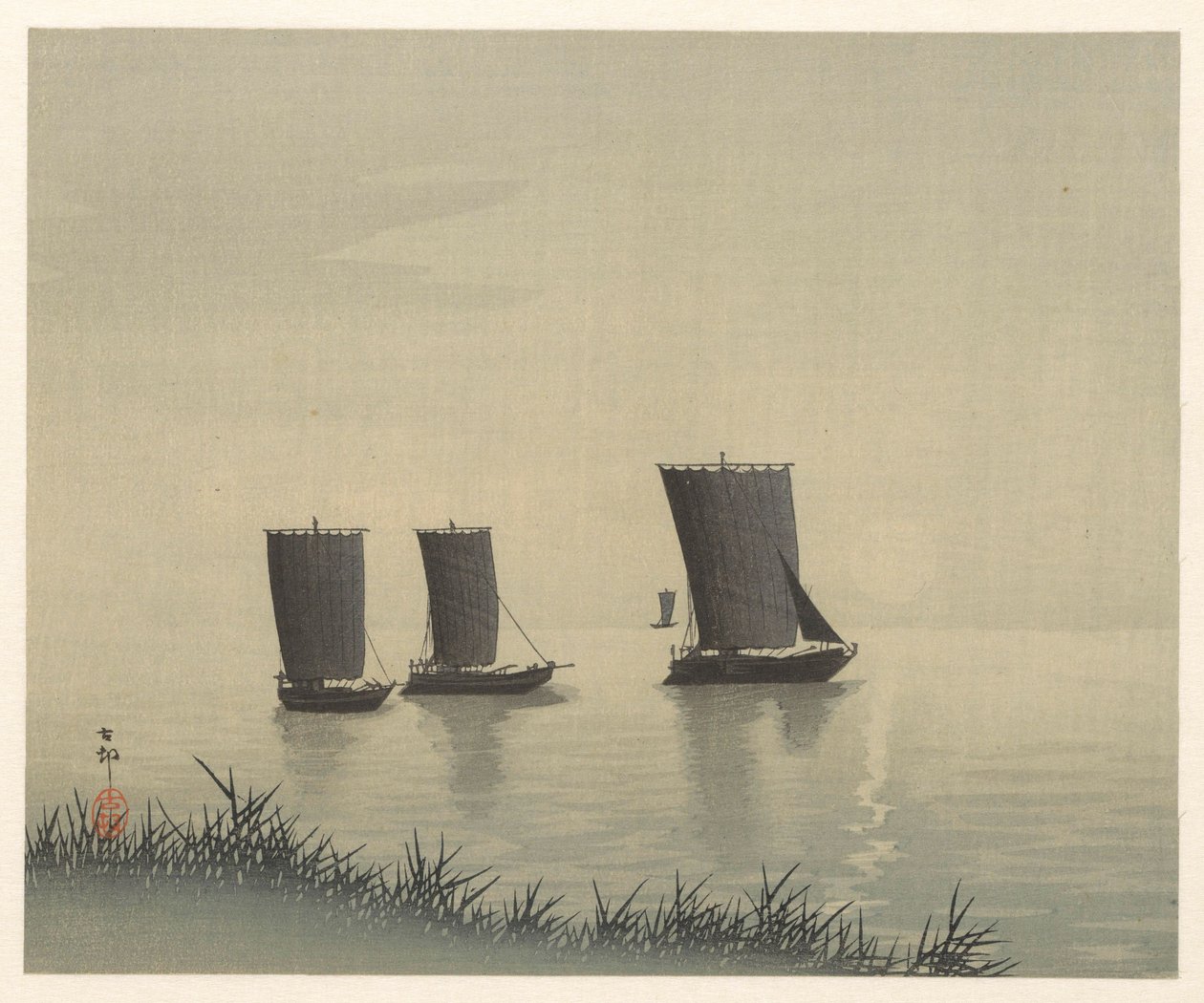 Halászhajók alkotó: Ohara Koson