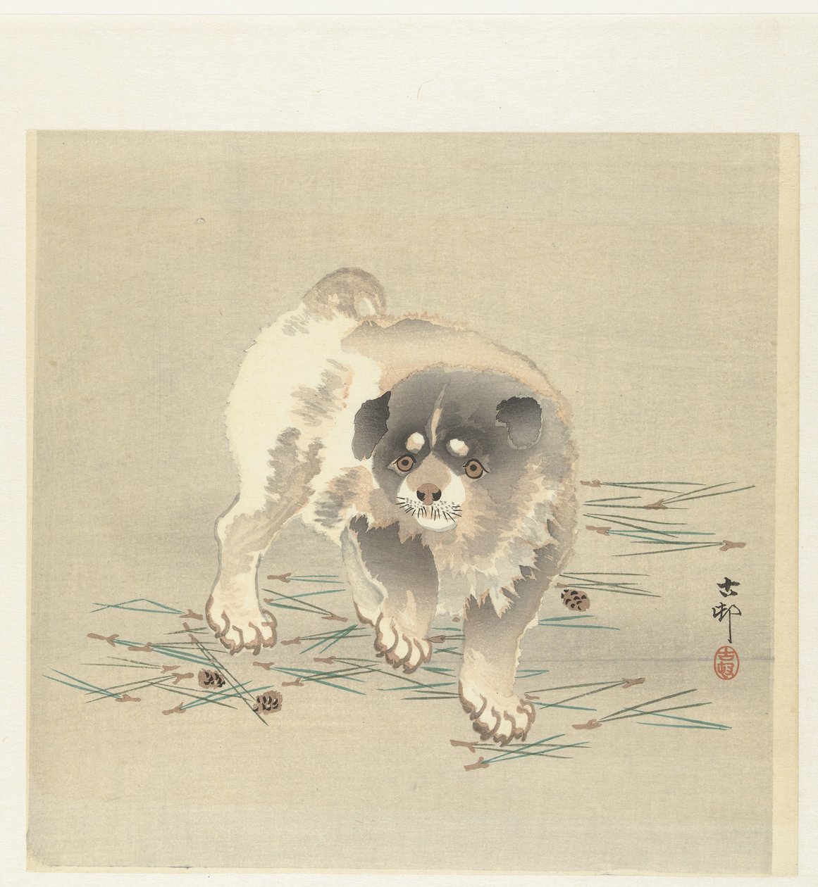 fiatal kutya alkotó: Ohara Koson