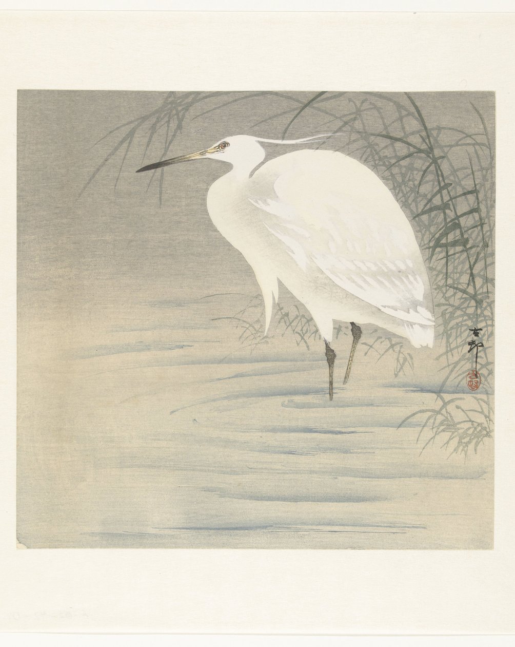 Kis kócsag alkotó: Ohara Koson