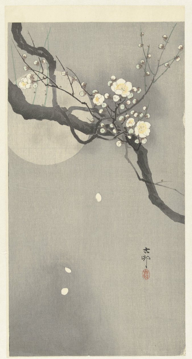 Szilvavirág és telihold alkotó: Ohara Koson