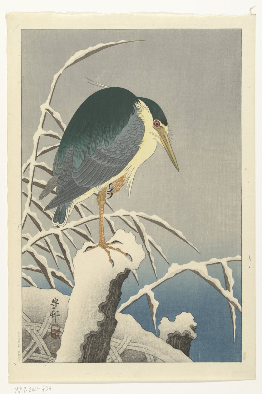 Gém a hóban alkotó: Ohara Koson