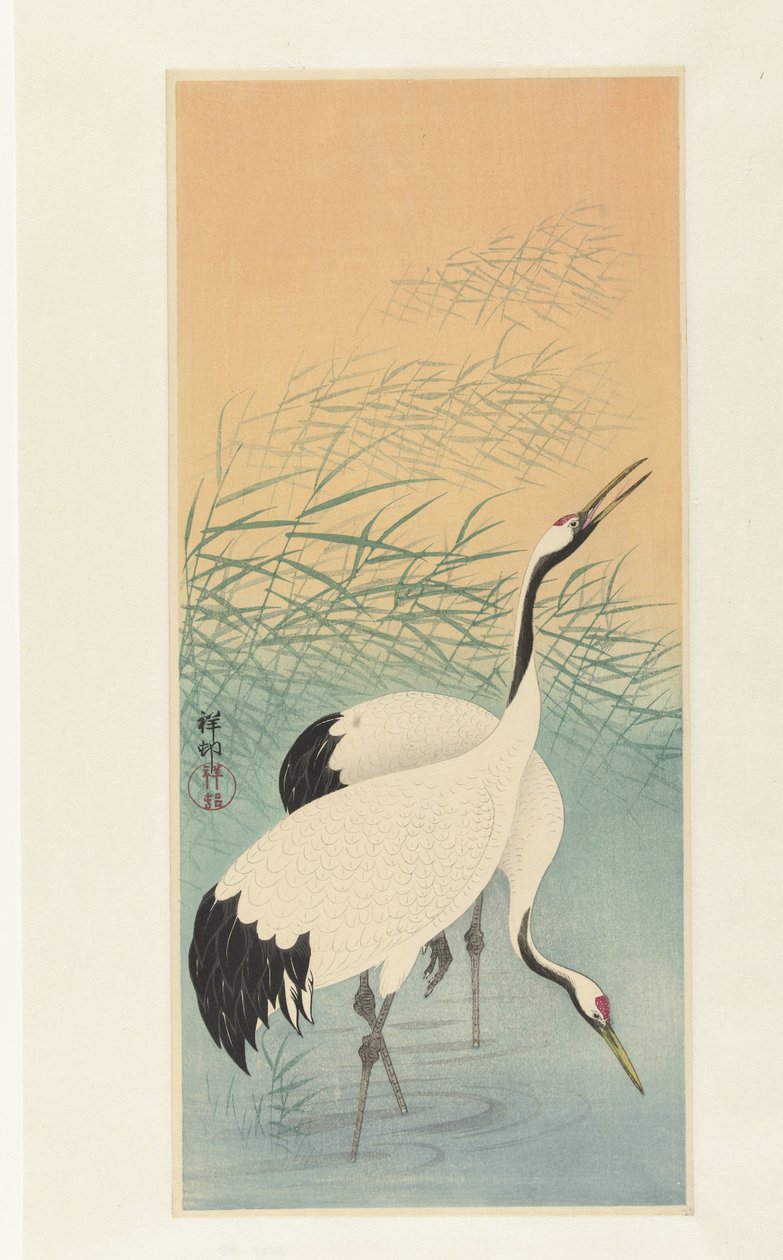 Két daru alkotó: Ohara Koson