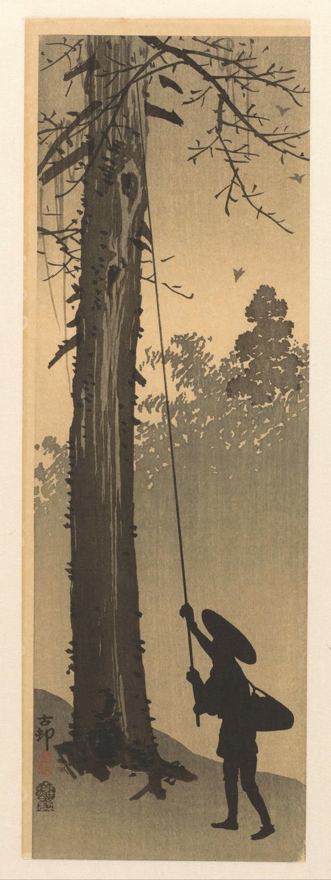 Madárfészekrabló alkotó: Ohara Koson