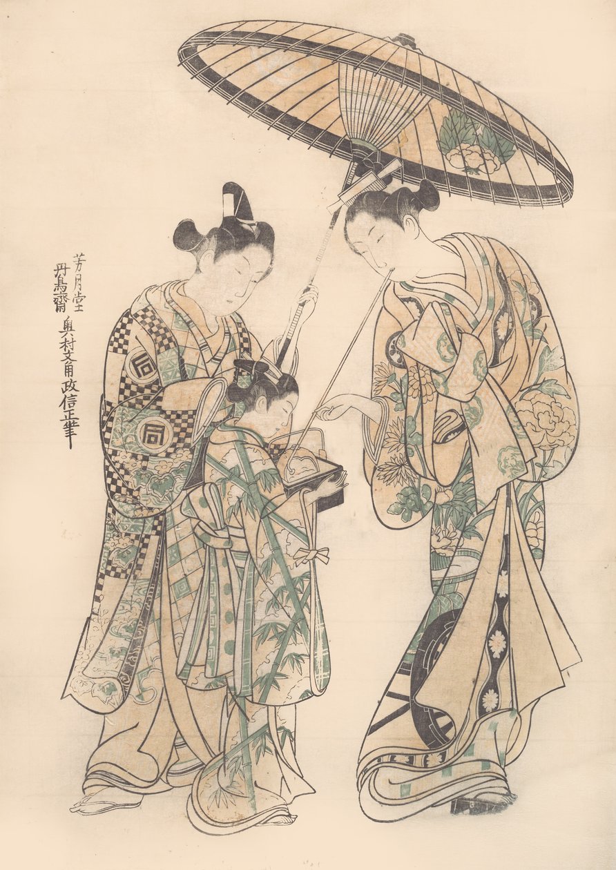 Két figura. alkotó: Okumura Masanobu