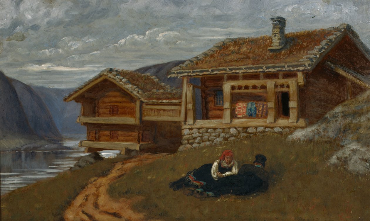 Setesdal (olaj, vászon) alkotó: Olaf Isaachsen