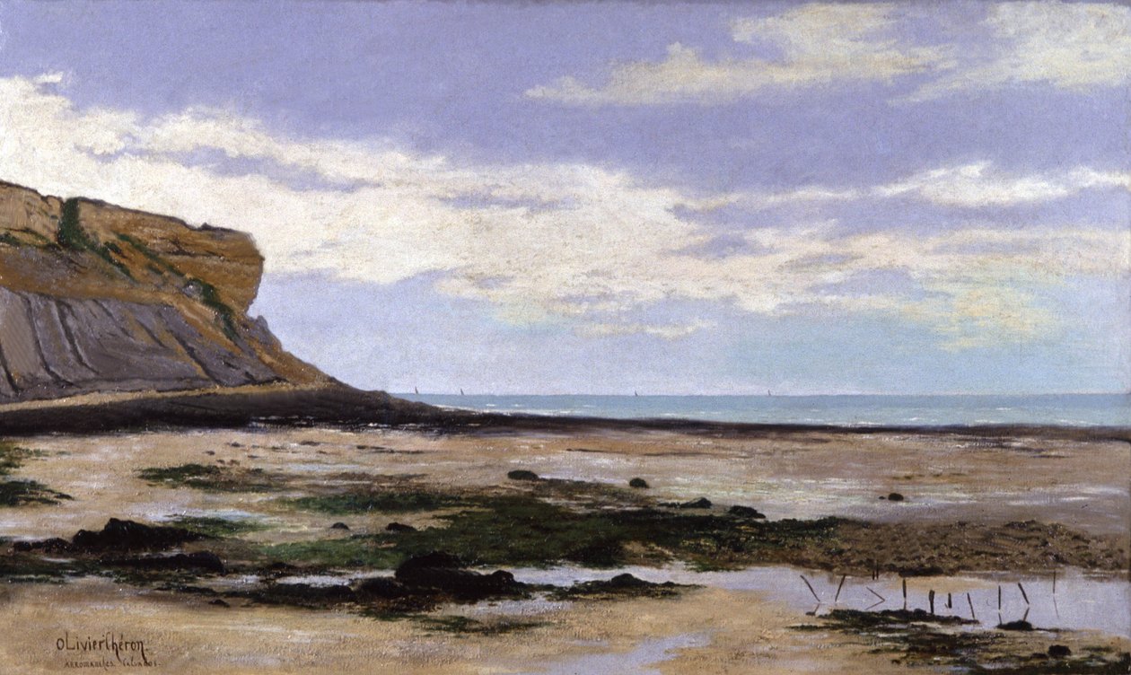 Avranches, Franciaország, 1900 körül (festmény) alkotó: Olivier Cheron