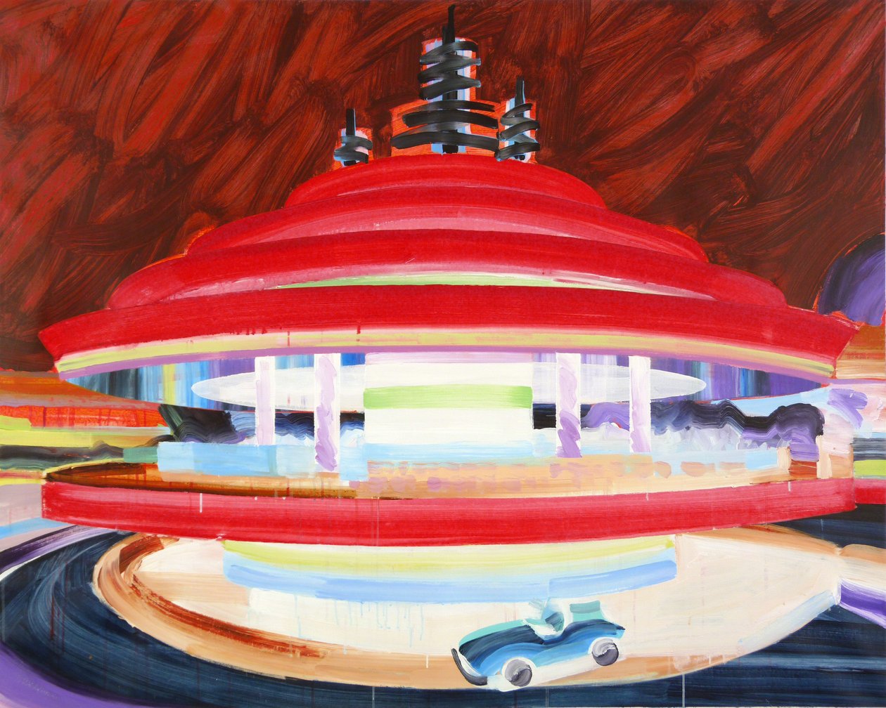 Autopia, 2016 (akril, vászon) alkotó: Olivier Morel