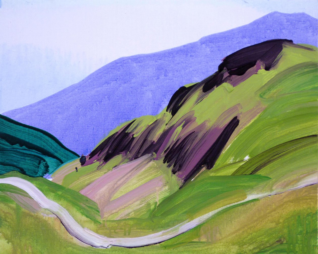 Leukerbad 12, 2012 (akril, vászon) alkotó: Olivier Morel