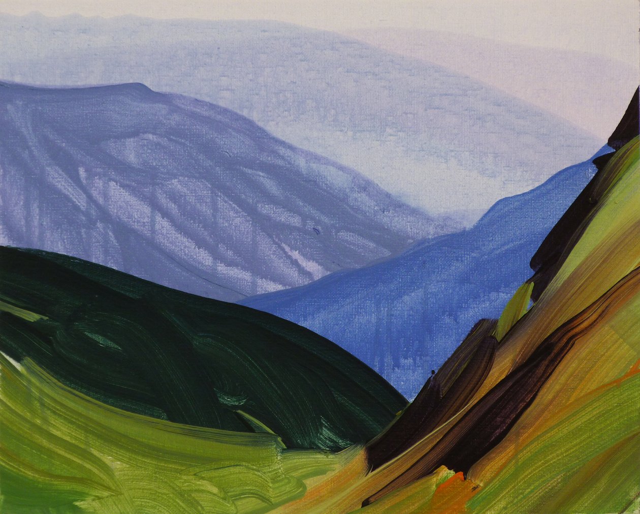 Leukerbad 29, 2014 (akril, vászon) alkotó: Olivier Morel
