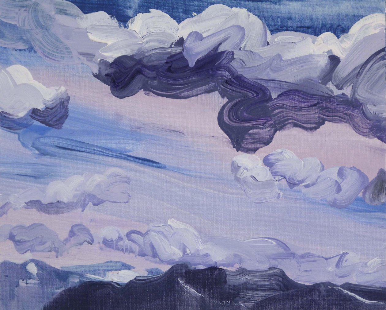 Leukerbad 3, 2012 (akril, vászon) alkotó: Olivier Morel