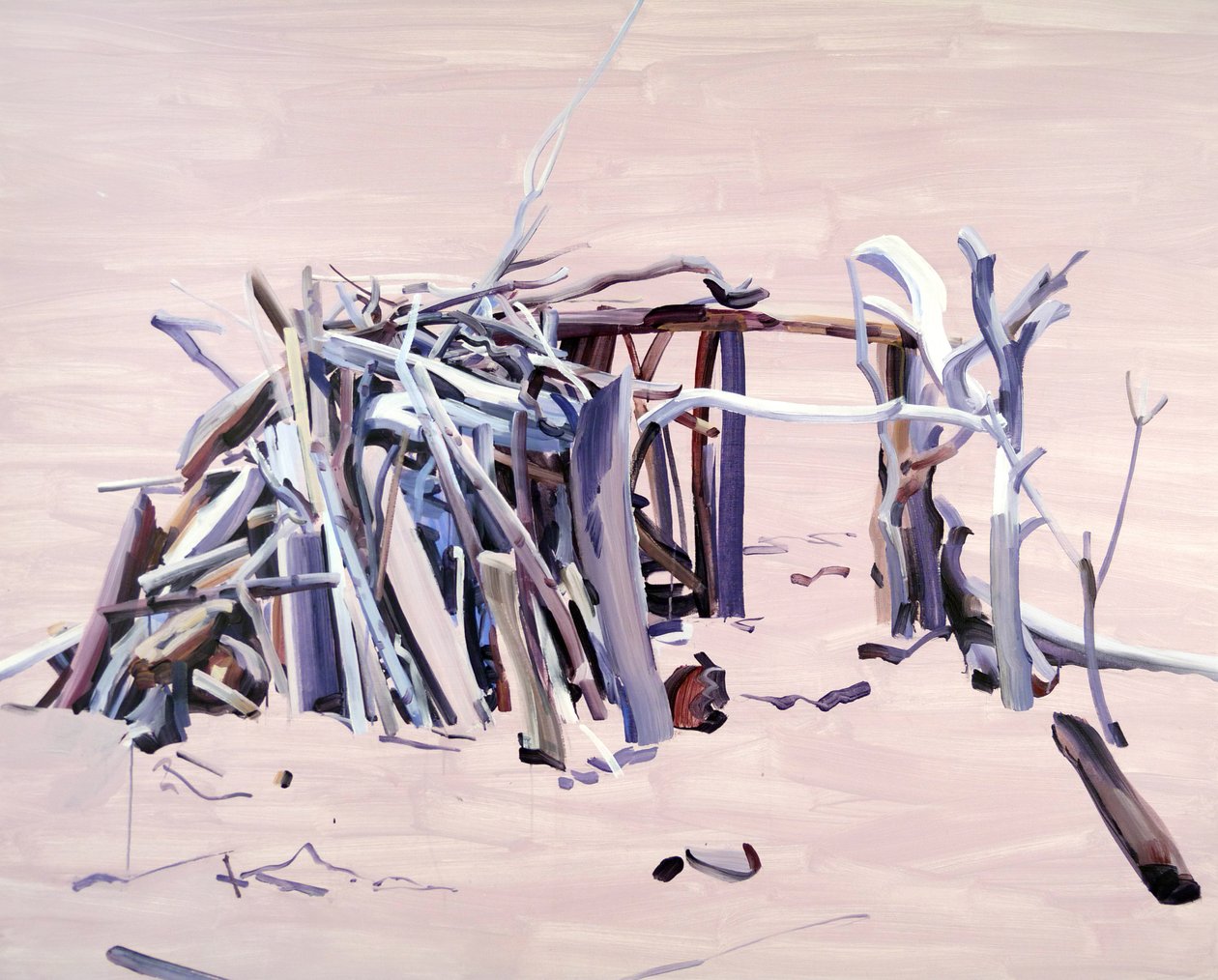 Maison01, 2015 (akril, vászon) alkotó: Olivier Morel