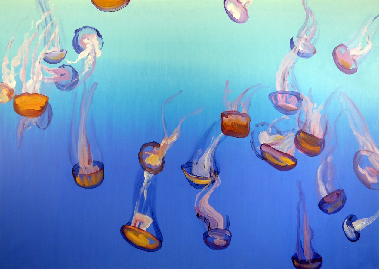Méduses 3, 2012 (akril, vászon) alkotó: Olivier Morel