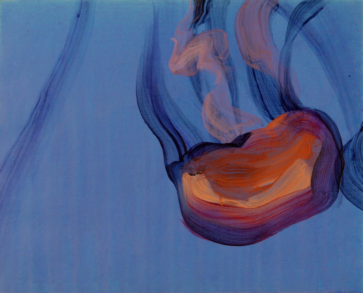 Méduses 5, 2013 (akril, vászon) alkotó: Olivier Morel