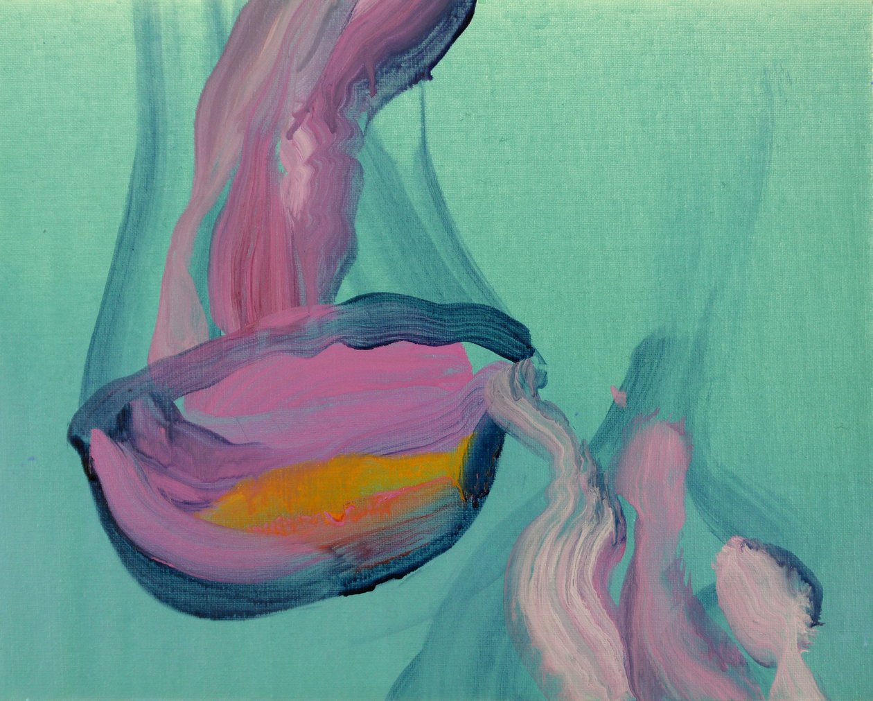 Méduses 8, 2013 (akril, vászon) alkotó: Olivier Morel