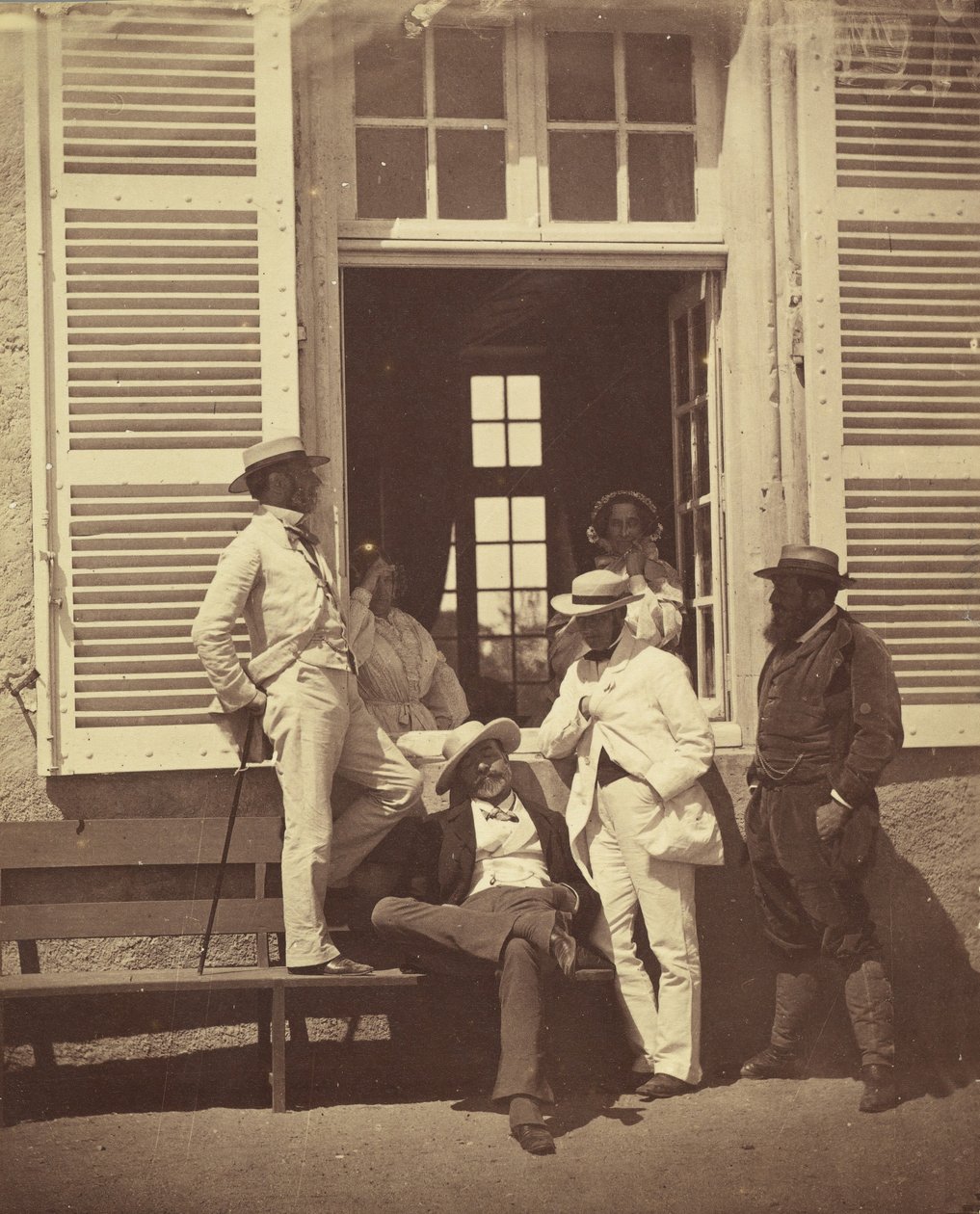 Louis Robert néhány ismerőse, kb. 1860. alkotó: Olympe Aguado