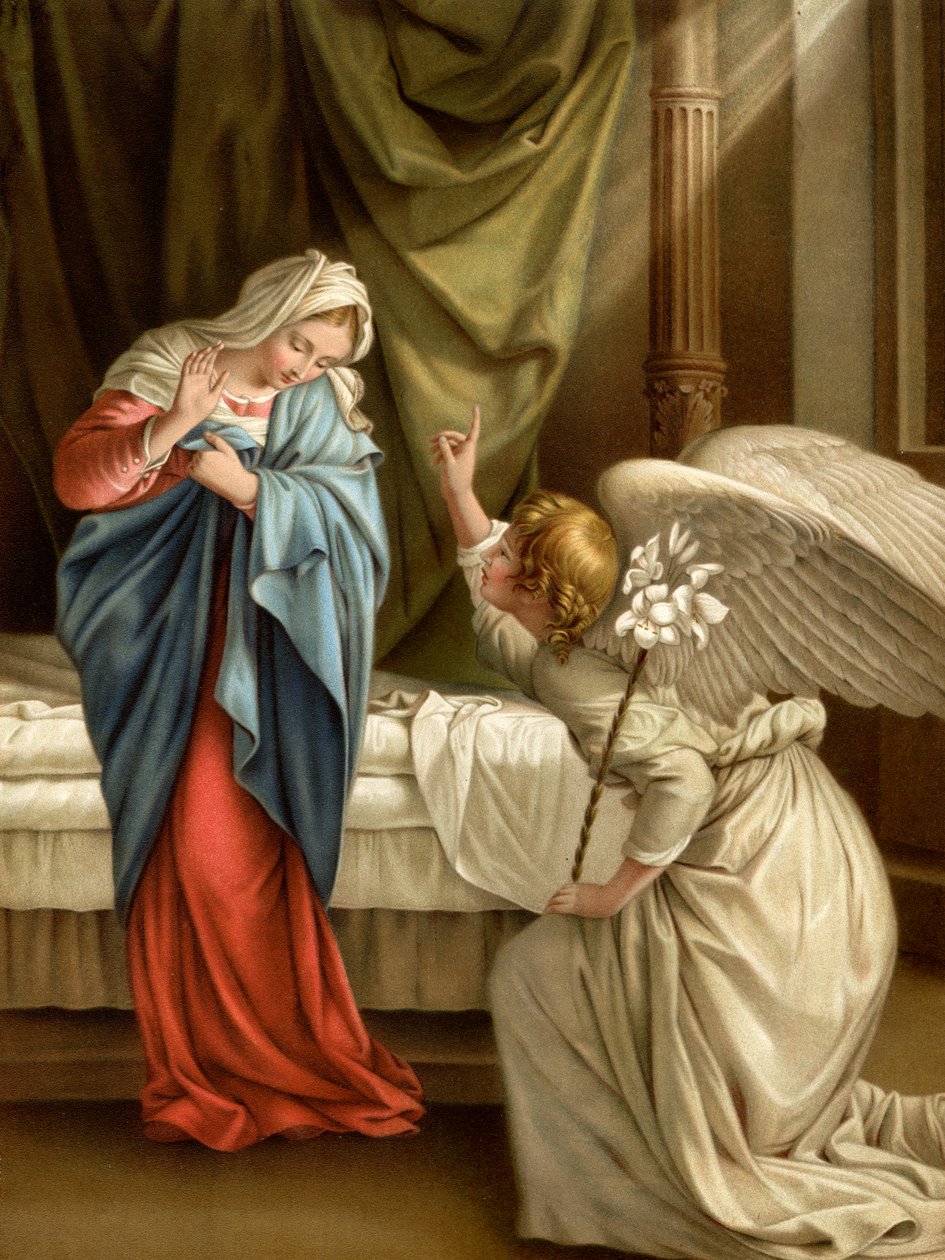 Az Angyali üdvözlet alkotó: Orazio Gentileschi