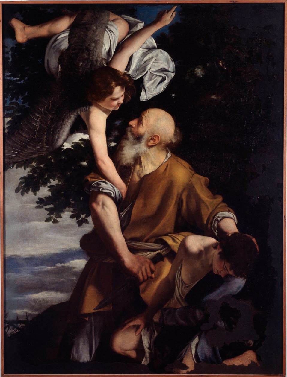 Izsák kötése (olaj, vászon alkotó: Orazio Gentileschi