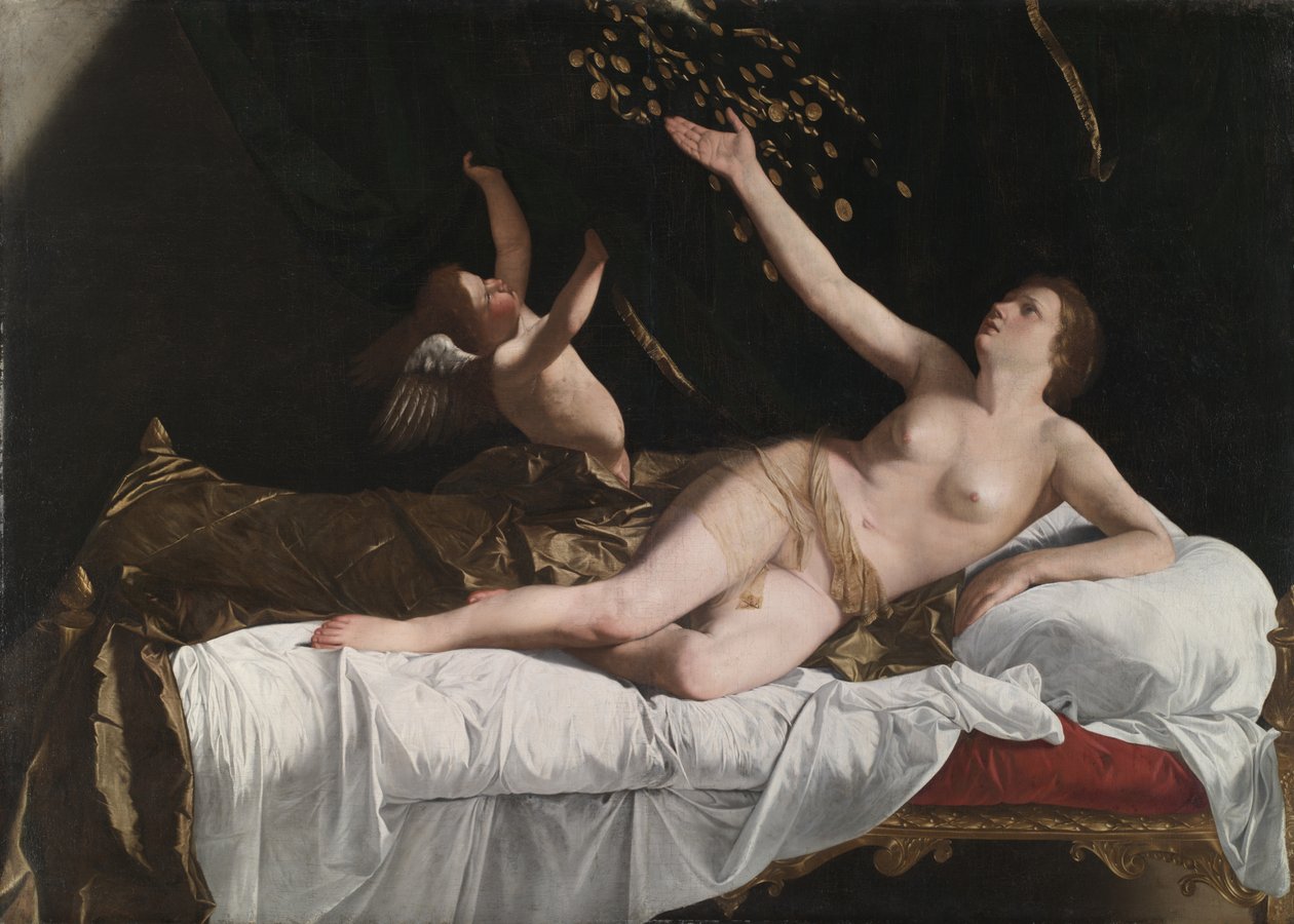 Danae, 1623 körül alkotó: Orazio Gentileschi