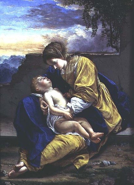 Madonna és gyermeke alkotó: Orazio Gentileschi