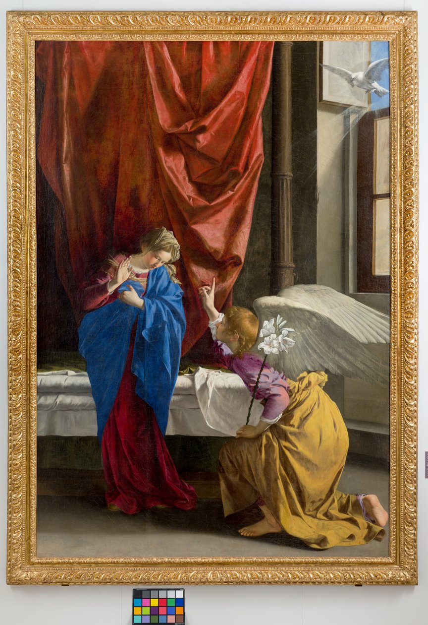 Angyali üdvözlet, 1623 alkotó: Orazio Gentileschi