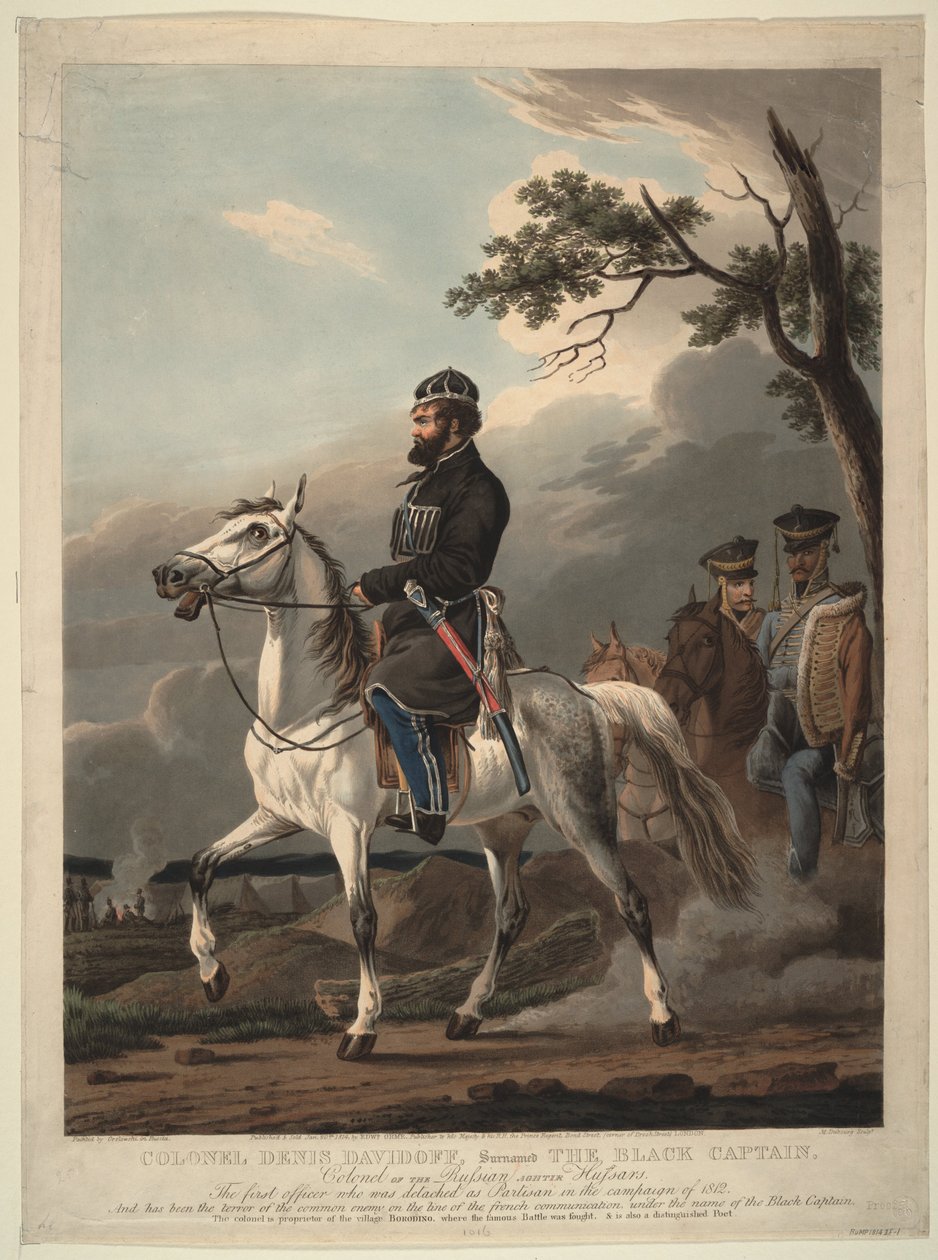 Denis Davydov 1784-1839, 1814 alkotó: Orlowski