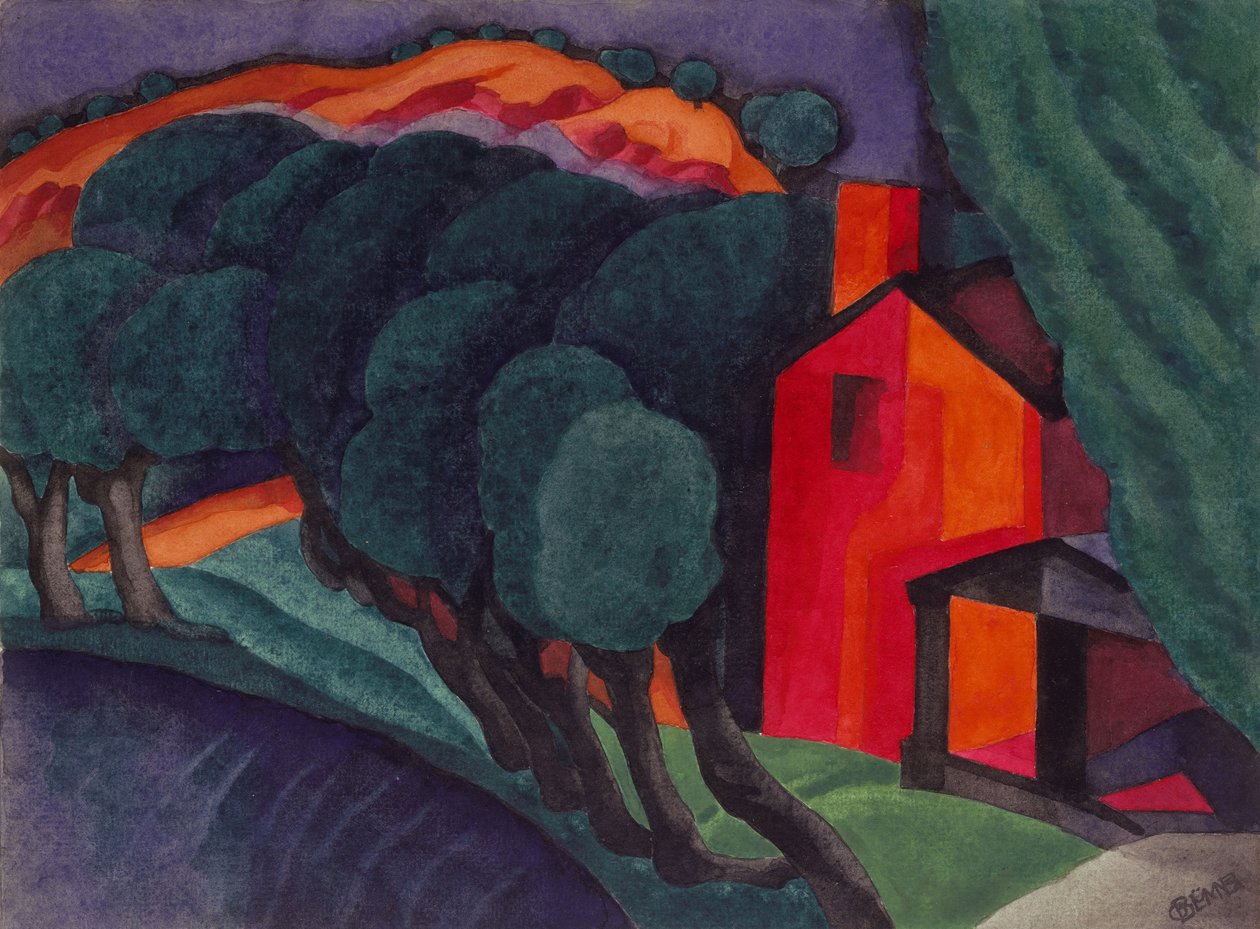 Ragyogó éjszaka, 1924 alkotó: Oscar Florianus Bluemner