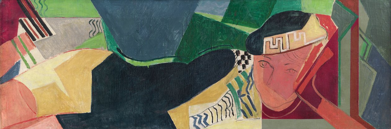Fekvő nő, 1931 körül. alkotó: Oskar Moll