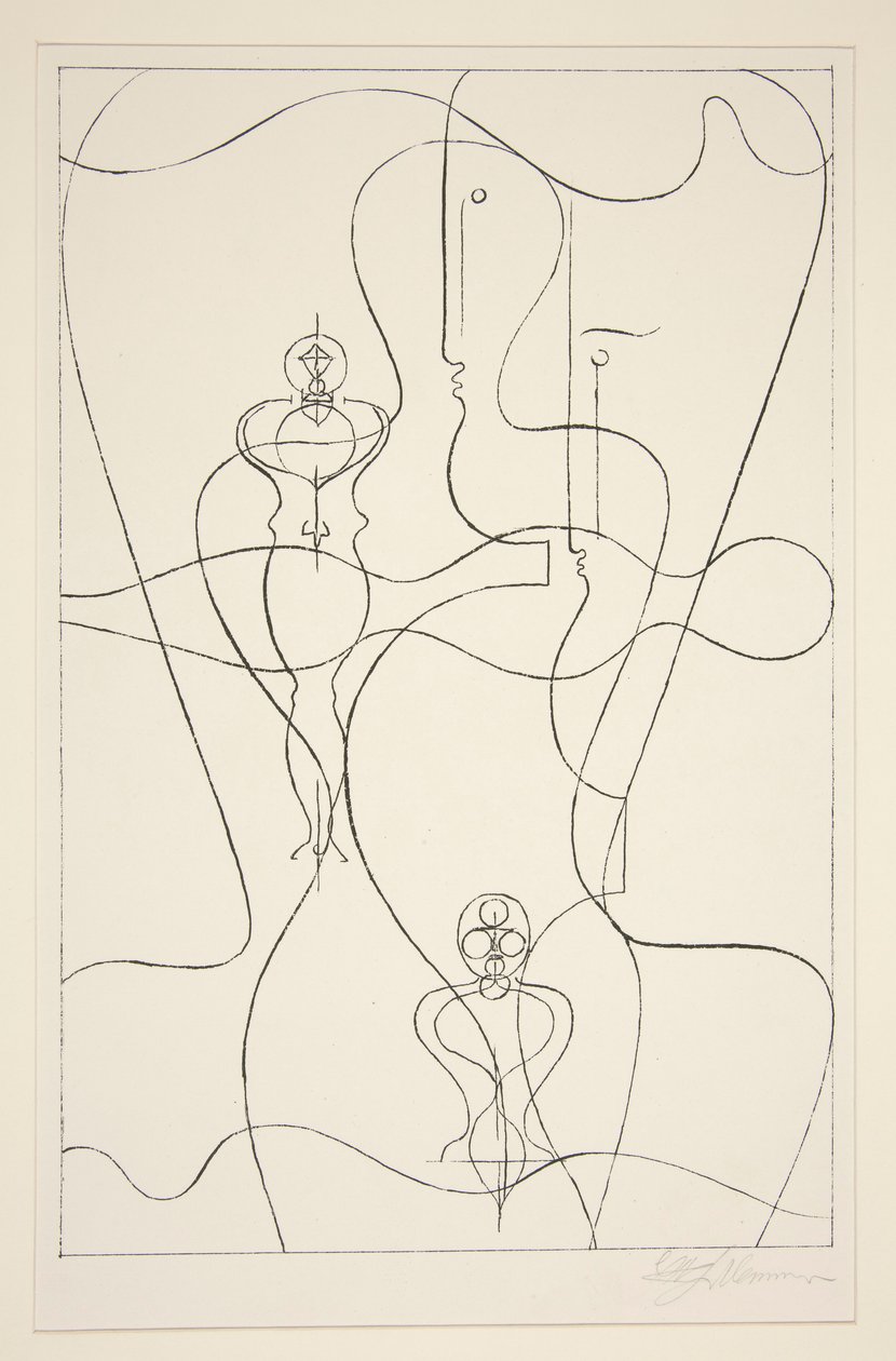 Absztrakció alkotó: Oskar Schlemmer