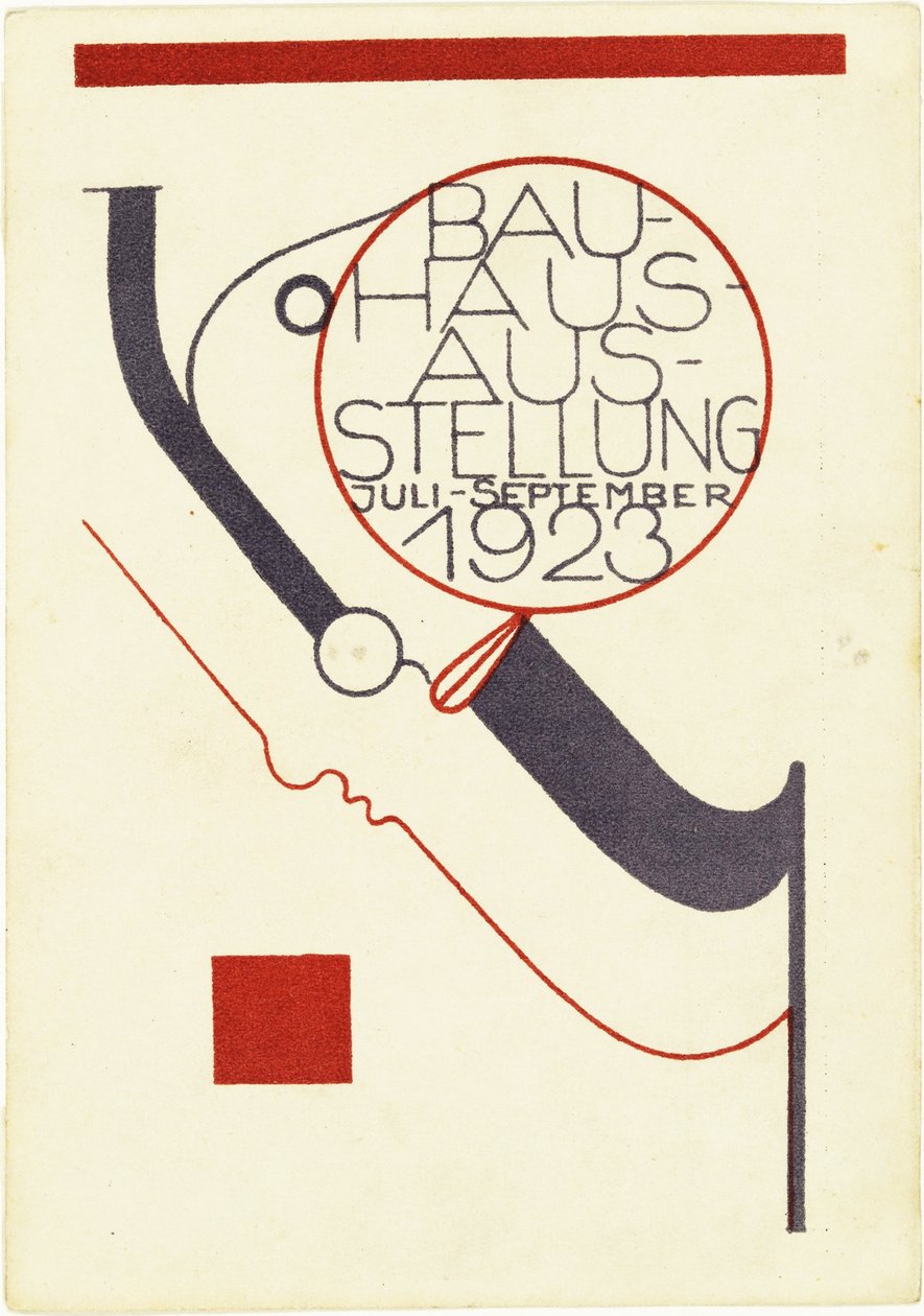 Bauhaus kiállítás. Képeslap, 1923. alkotó: Oskar Schlemmer