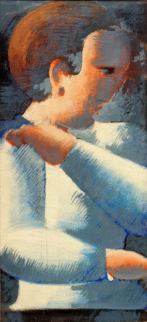 Kék-fehér fiú alkotó: Oskar Schlemmer