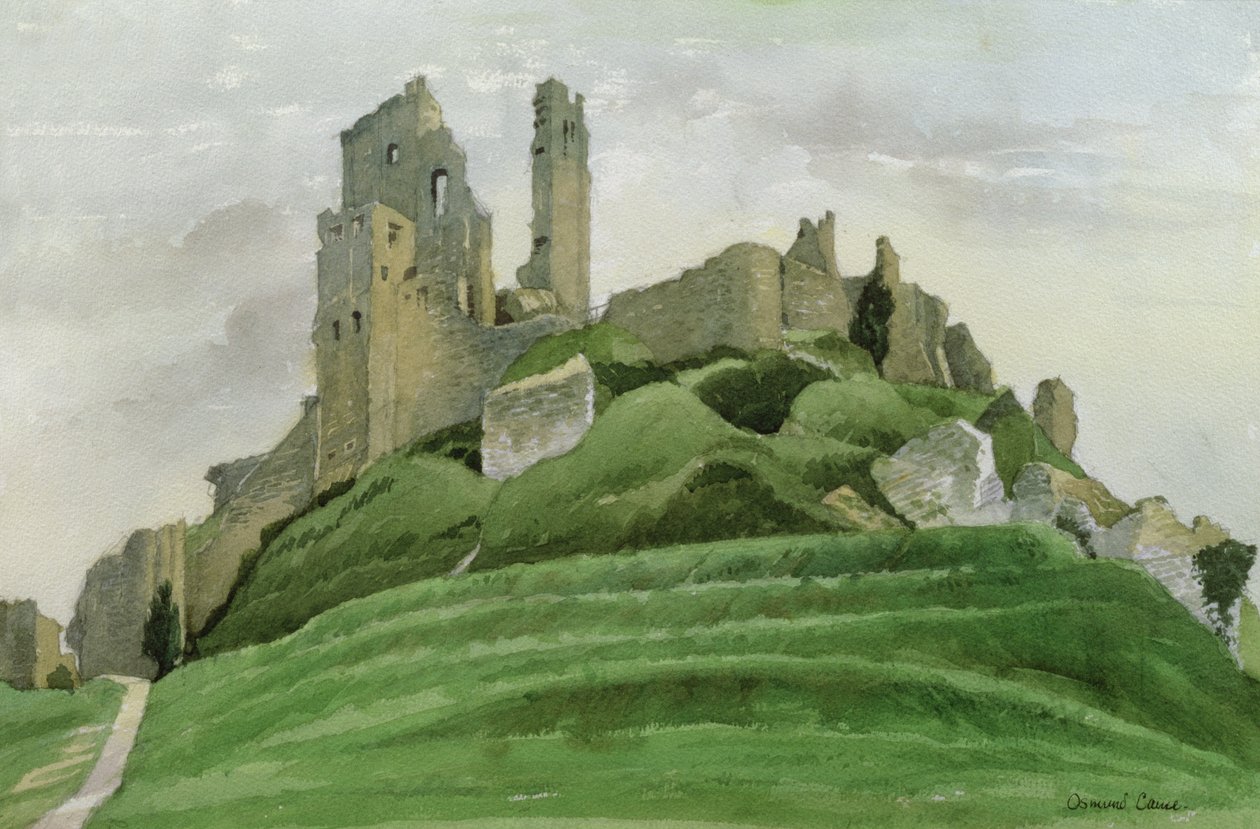 Corfe kastély (wc papíron) alkotó: Osmund Caine