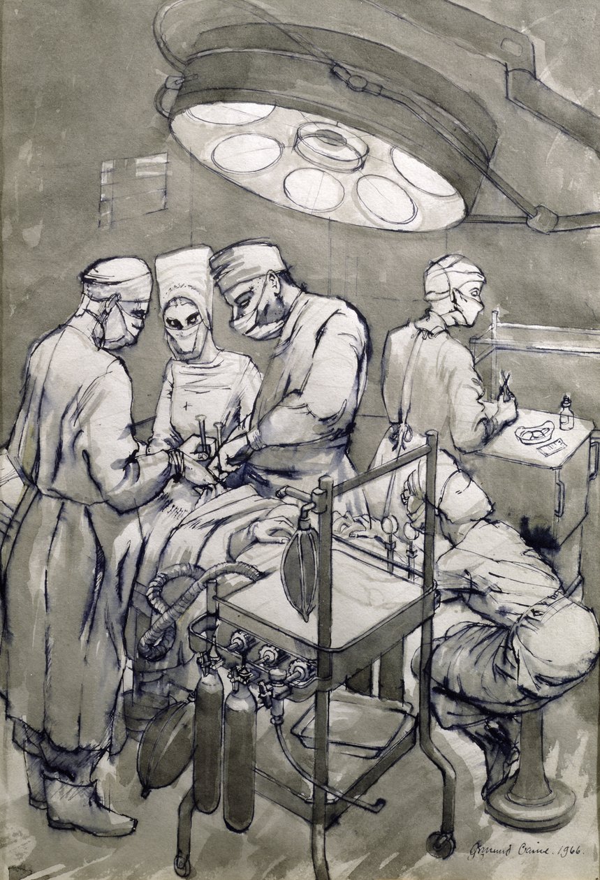 Operációs Színház, 1966 (wc papíron) alkotó: Osmund Caine