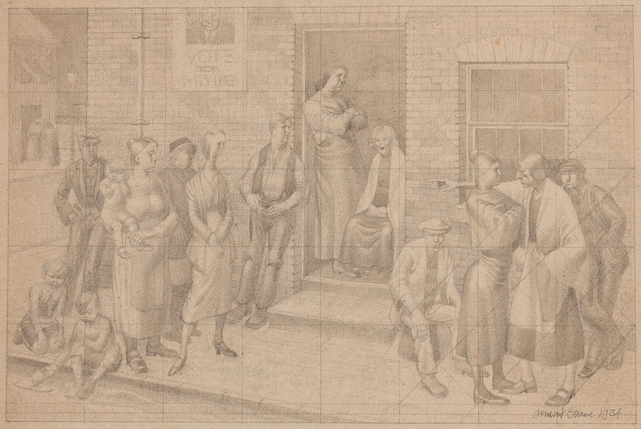 „Szavazz a…” Street Altercation, Birmingham alkotó: Osmund Caine