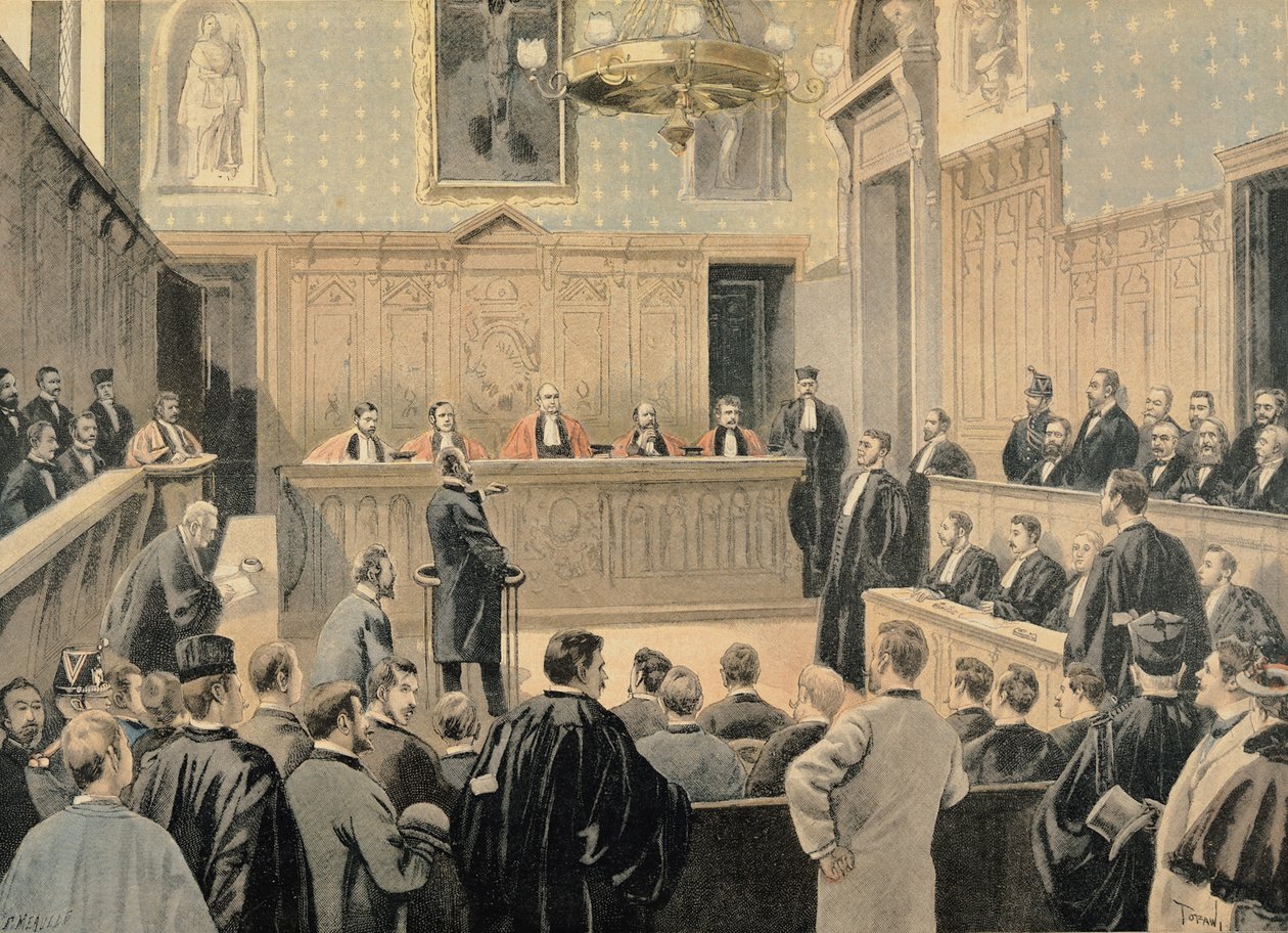 A Panama-per, a „Le Petit Journal”-ból, Fortune Louis Meaulle (1844-1901) metszetével, 1898. január 2-án alkotó: Oswaldo Tofani