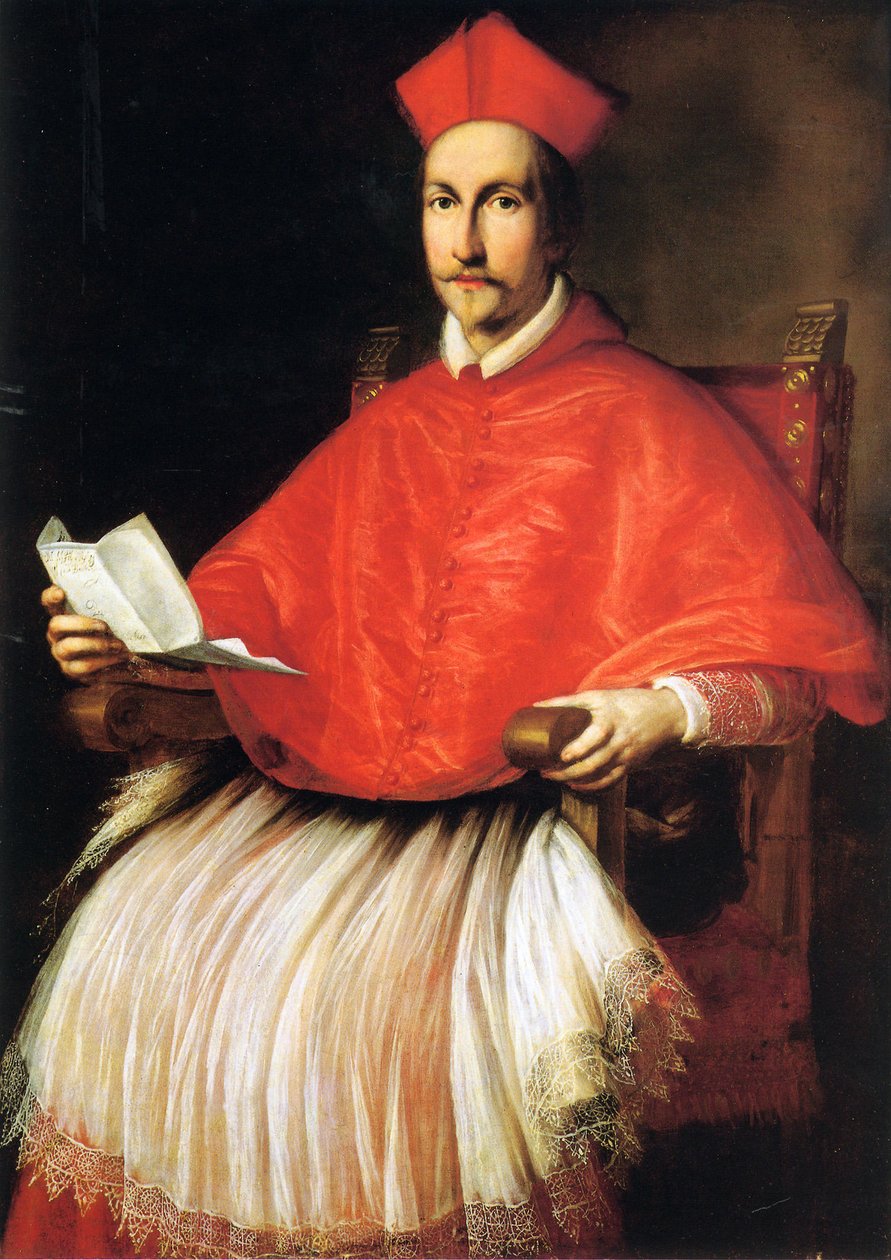 Francesco Barberini bíboros portréja alkotó: Ottavio Leoni