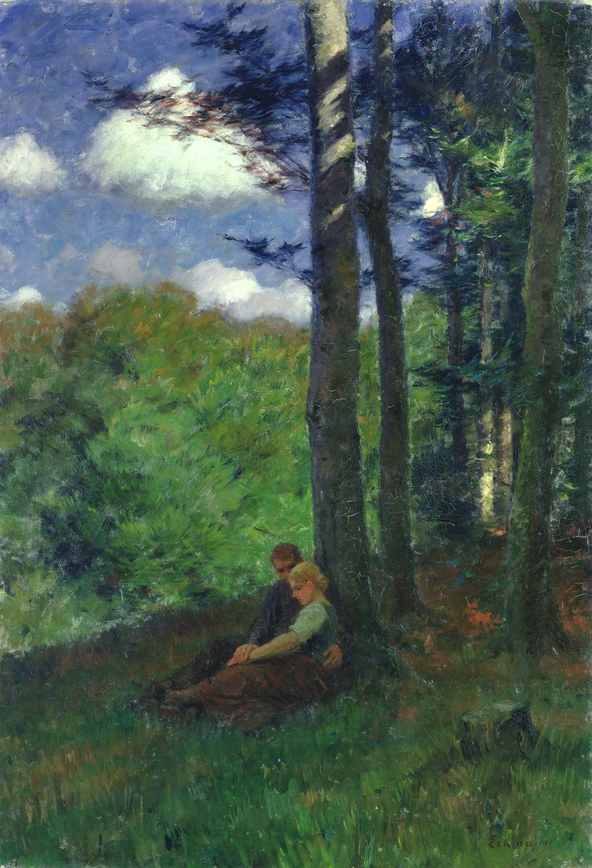 Fiatal szerelem, 1898 alkotó: Otto Eckmann
