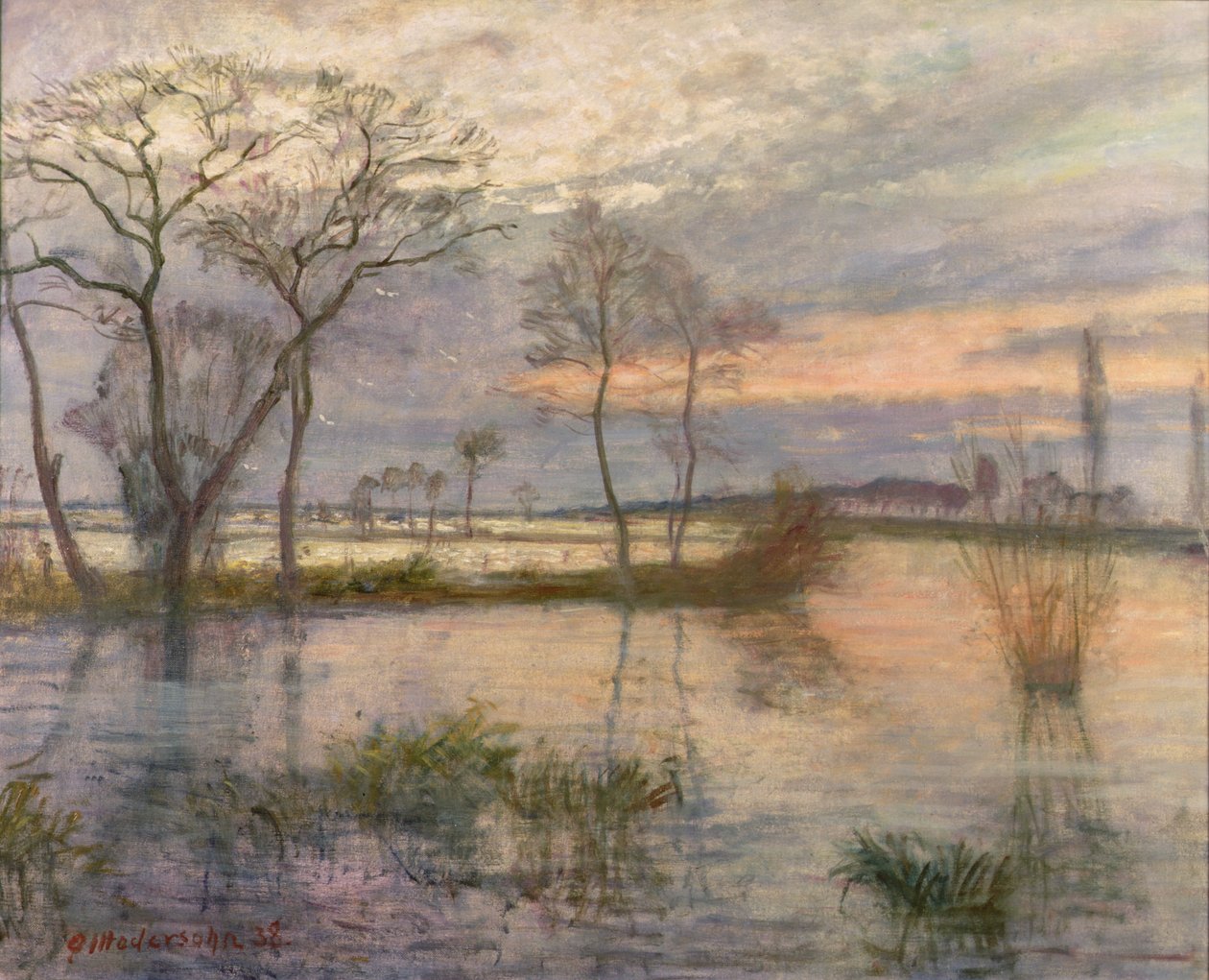 Este a Wumme folyón alkotó: Otto Modersohn