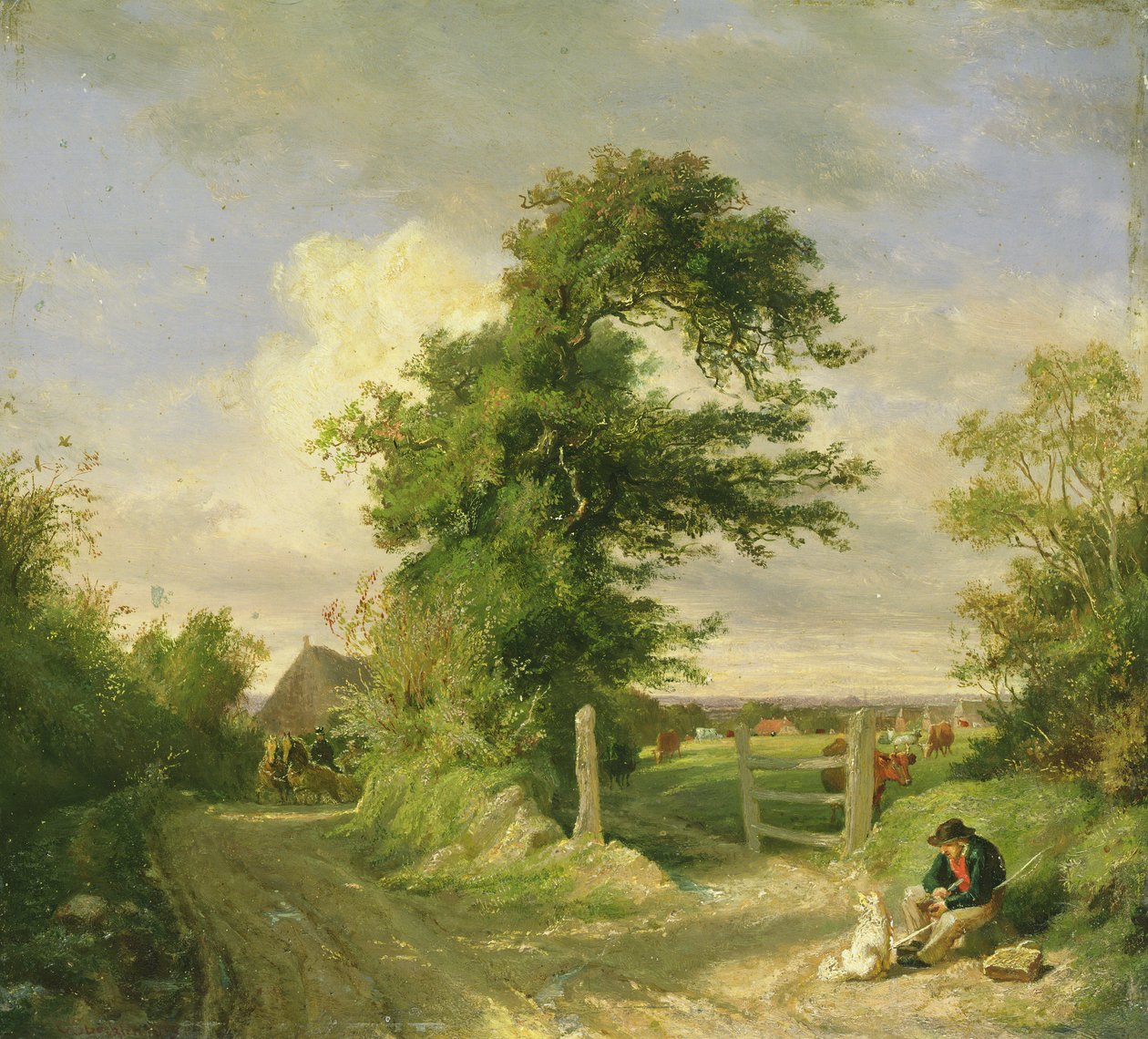 Gut Neverstaven, Oldesloe közelében, 1859 alkotó: Otto Speckter