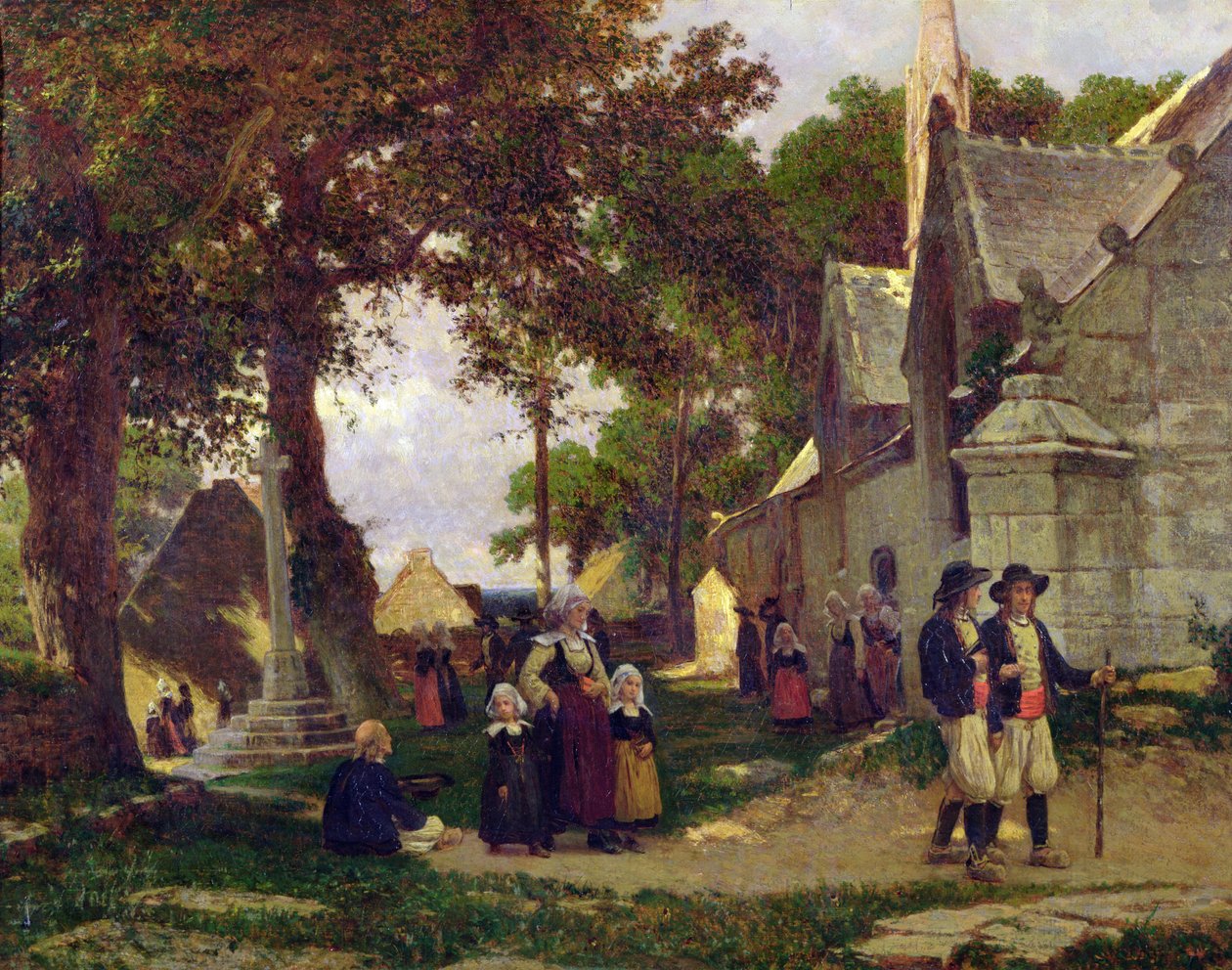 Templom Bretagne-ban alkotó: Otto Weber